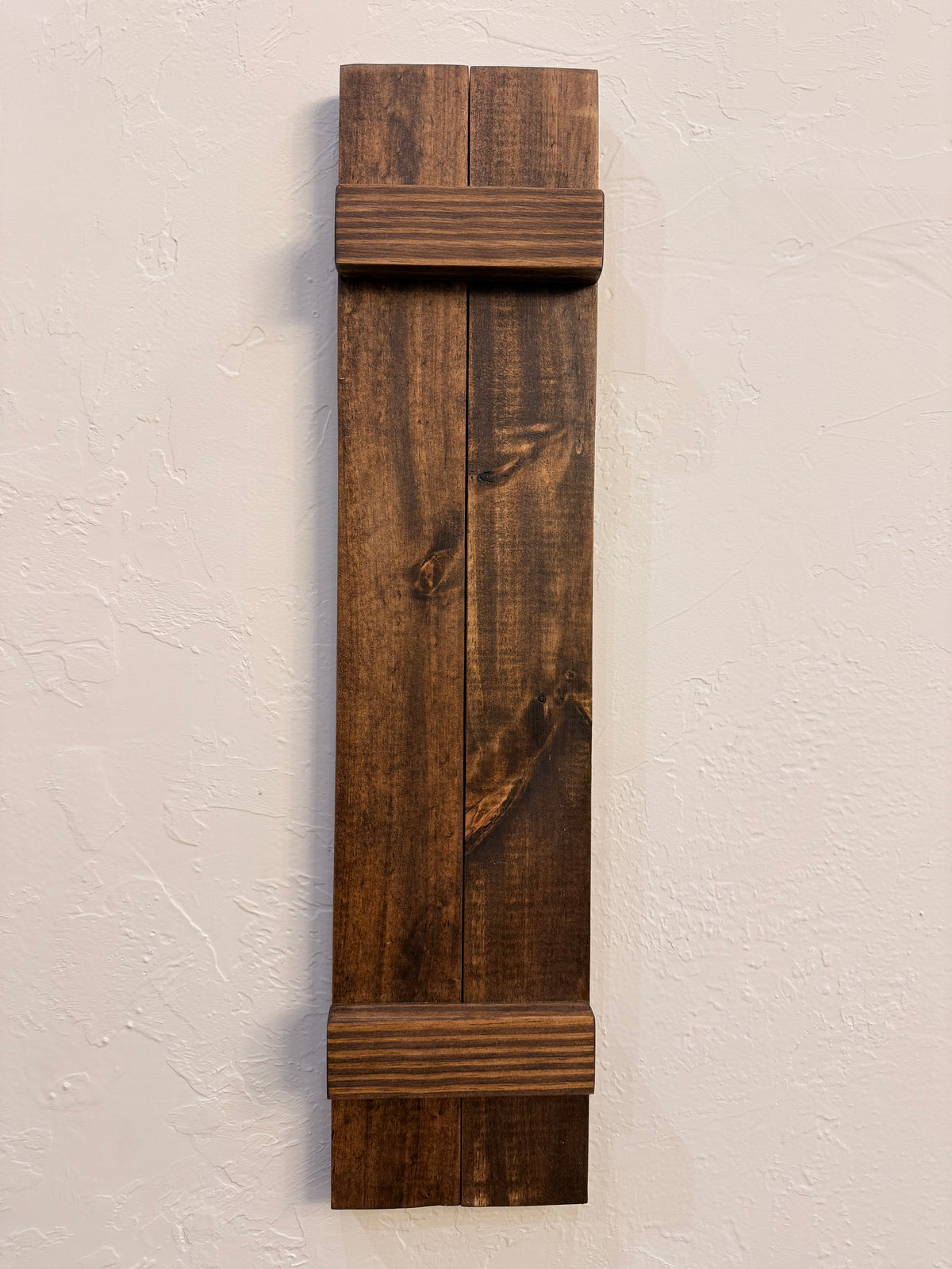 Rustic Handmade Wood Wall Sconces (Pair) with Lantern Hook, Lantern and Candle Decor Options
